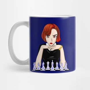 the queen gambit, beth harmon in mexico chessboard Mug